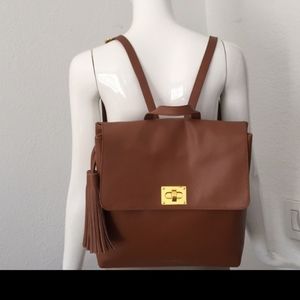 Joy & Iman Leather Backpack NWOT